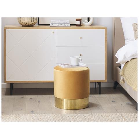 Pouf Sophia Velluto Senape - Foto 1