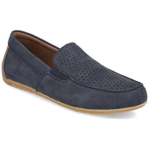 Classic Mocassino Pelle Scarpe Uomo Blu Eu 44, 09555-14 - Foto 1