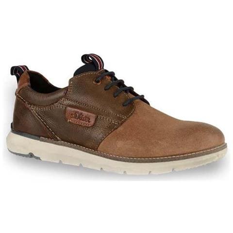 Mezze Scarpe Da Uomo In Pelle Marrone 45 - Foto 1