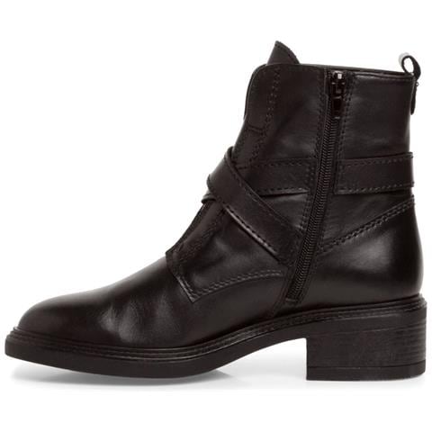 Black Casual Closed Booties Stivaletti Pelle Scarpe Donna Nero Eu 37, 1-25469-29 003 - Foto 3