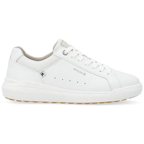 Leisure Trainers White Sneakers Pelle Scarpe Donna Bianco Eu 41, W1100-80 - Foto 2