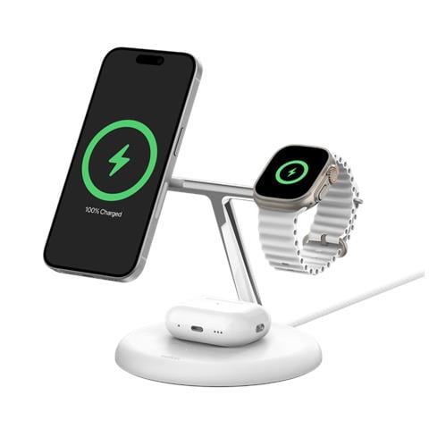 WIZ023VFWH Caricabatterie per dispositivi mobili Cuffie, Smartphone, Orologio intelligente Bianco USB Carica wireless Interno - Foto 2