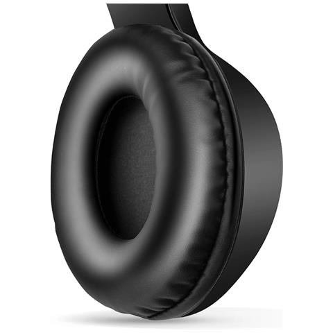 Cuffie a Padiglione Pieghevoli con Bluetooth Microfono Incorporato Colore Nero - Foto 5