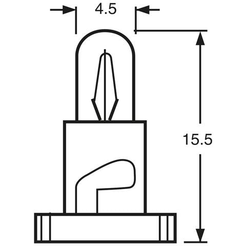 Lampadina 14v 1.4w Zoccolo Nero - Foto 2