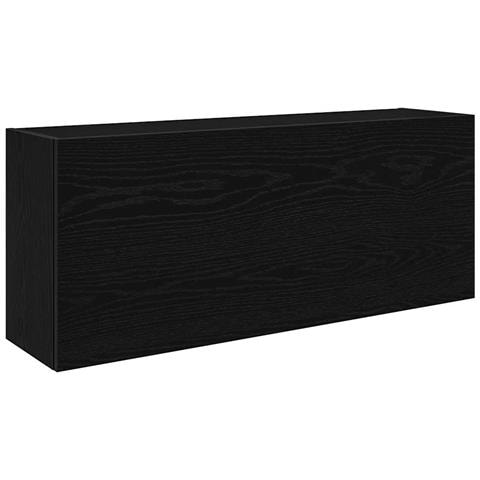 Mobile Da Bagno A Parete Nero 100x25x40 Cm In Truciolato - Foto 2