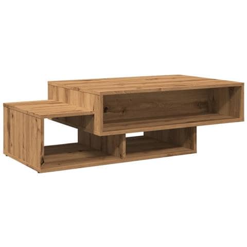 Tavolino Salotto Rovere Artigianale 105x55x32 Cm In Truciolato - Foto 2