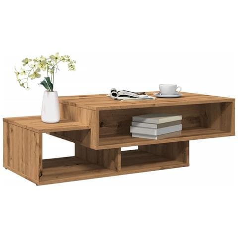 Tavolino Salotto Rovere Artigianale 105x55x32 Cm In Truciolato - Foto 1