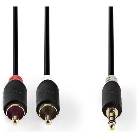 CABW22200AT30 cavo audio 3 m 3.5mm 2 x RCA Antracite - Foto 2