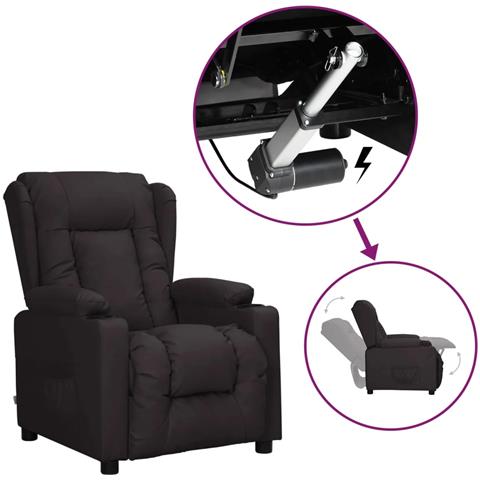 Lusso Casadino -  Poltrona Alzapersona Nera In Similpelle - Foto 2