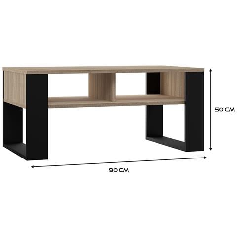 MODERN 2P SON CZ tavolino da caffè, comodino e consolle da soggiorno Tavolo da caffè Forma rettangolare 2 gamba /gambe - Foto 4