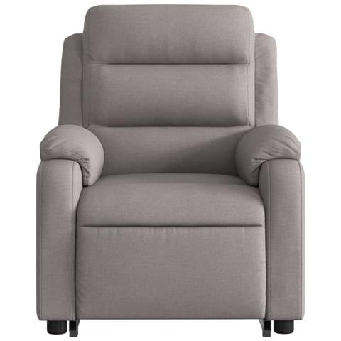 Poltrona Alzapersona Reclinabile Tortora in Tessuto - Foto 9