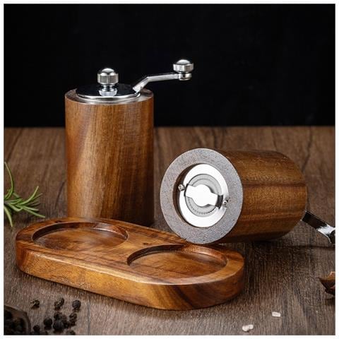 Macinino Per Pepe Manuale Retrò Singolo, Regolabile In Grana - Foto 3