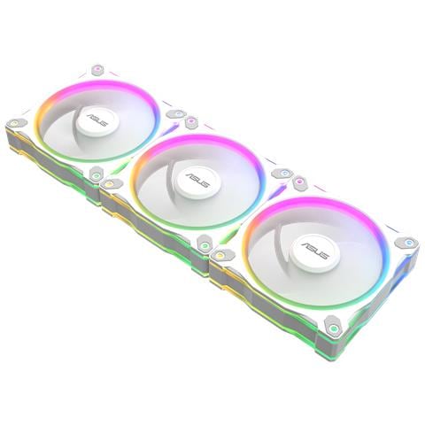 Ventole ARGB Prime MR120 Fan 12 cm Kit 3 Pezzi Case PC Colore Bianco - Foto 2