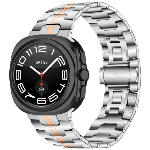 Cinturino In Acciaio Inossidabile Iron Man Per Samsung Galaxy Watch7 47mm Multicolor - Foto 5