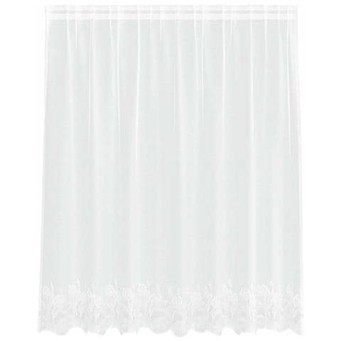 Tende con tende Floreale Bianco 200 x 140 cm Poliestere - Foto 1