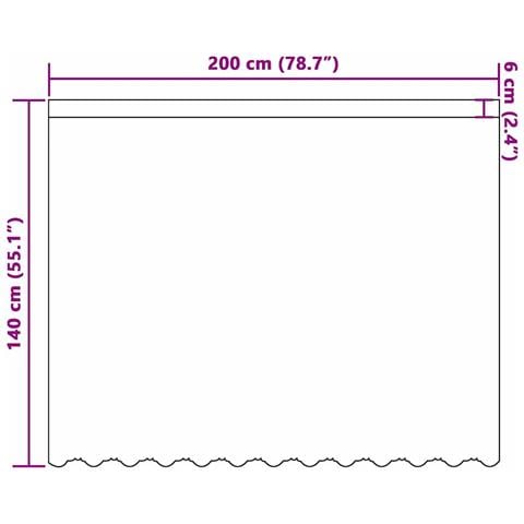 Tende con tende Floreale Bianco 200 x 140 cm Poliestere - Foto 8