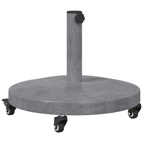 Base per Ombrello da Esterno Aspetto legno grigio scuro - Foto 1