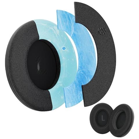 Cuscinetti Di Ricambio Compatibili Con Cuffie Bose Qc45/qc45ii/qc45sc/qc35/qc35ii (2 Pezzi) Black - Foto 1