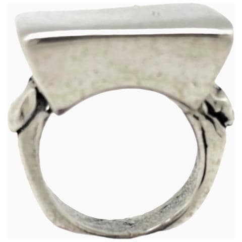 Grande Anello Con Sigillo Imperiale, Argento, 7 Micron, Misura 15 - Foto 2