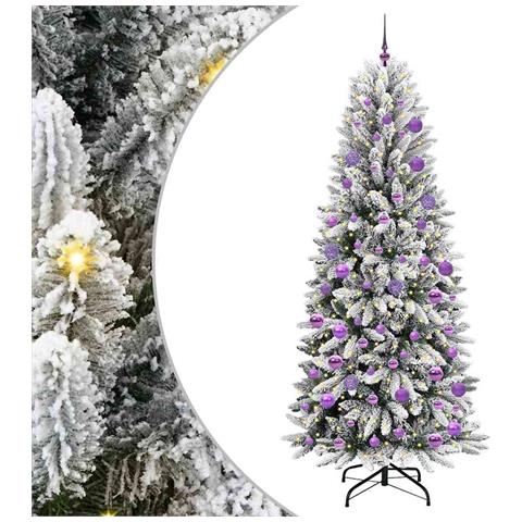 Albero di Natale artificiale con 300 LED Bianco 210 cm - Foto 1