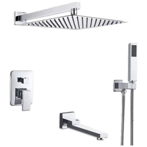 Set miscelatore doccia, Blackswan, tipo M73.30, modello cromato lucido, dimensioni 30x30 cm - Foto 1