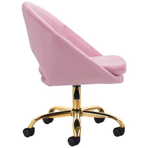 sedia girevole QS-MF18G rosa - Foto 2