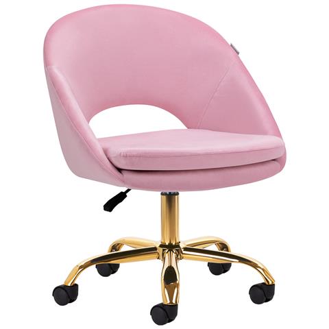 sedia girevole QS-MF18G rosa - Foto 1