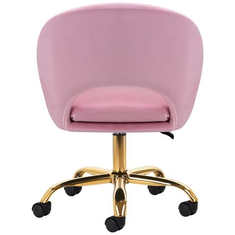 sedia girevole QS-MF18G rosa - Foto 4
