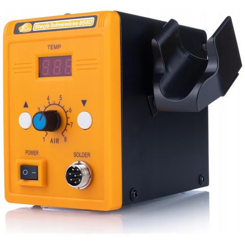 Stazione Saldante Hot-air 858d - Potenza 700w, Regolazione Temperatura 100-500°c | Set Con 3 Ugelli E Accessori Per Plastica - Foto 8