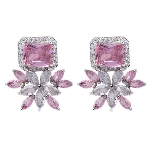 Orecchini a Bottone Floreali Rosa Chiaro Delicati - Foto 5
