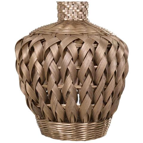 Vaso In Bambù Laccato Dorato 15x26x36h - Foto 3