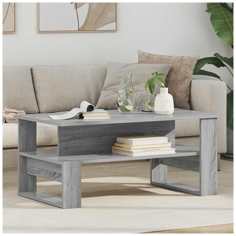 Tavolino da salotto Grigio Sonoma 90 x 50 x 40 cm - Foto 2