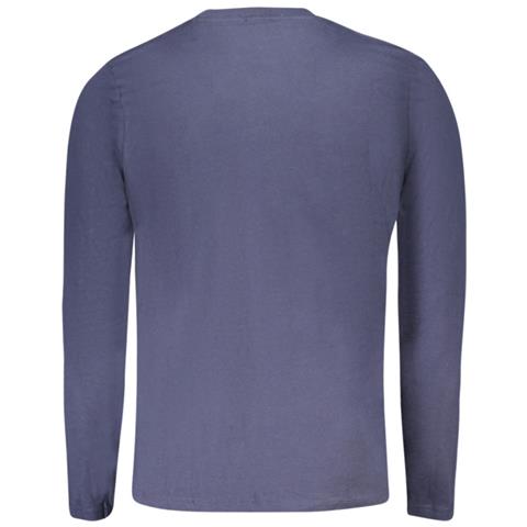 MAGLIETTA A MANICHE LUNGHE DA UOMO, BLU - Colore: Blu, Taglia: XL - Foto 2