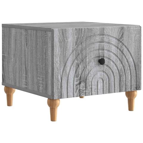 Tavolino da salotto con cassetto Grigio Sonoma 49 x 50 x 40 cm - Foto 1