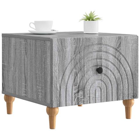 Tavolino da salotto con cassetto Grigio Sonoma 49 x 50 x 40 cm - Foto 2