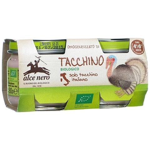 Omogeneizzato di Tacchino Baby Food Bio 2 X 80 g - Foto 1