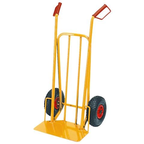 Carrello portacasse acciaio ruote pneumatiche max 200 kg cm 53x46x h105 - Foto 1