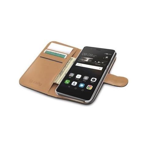 Custodia Wally in Similpelle per Huawei P9 Lite - Colore Nero - Foto 3