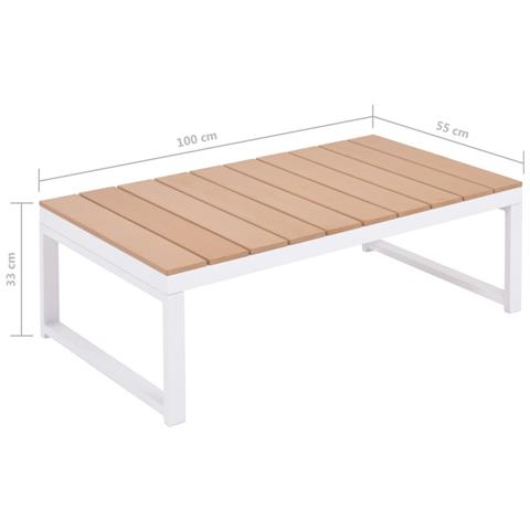 Divano Angolare Da Giardino E Prendisole 20 Pz Alluminio Wpc - Foto 10