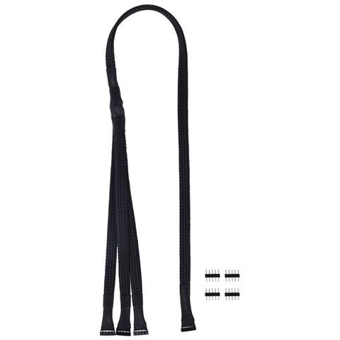 Y-cable Rgbw 5pol To 3x 5pol 60cm Incl. Connector - Black - Foto 1