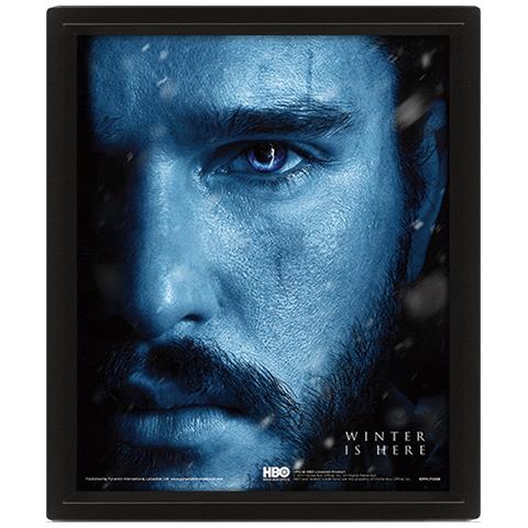Game Of Thrones (jon Snow Vs Knight King) (poster Lenticolare 3d)  - Foto 1