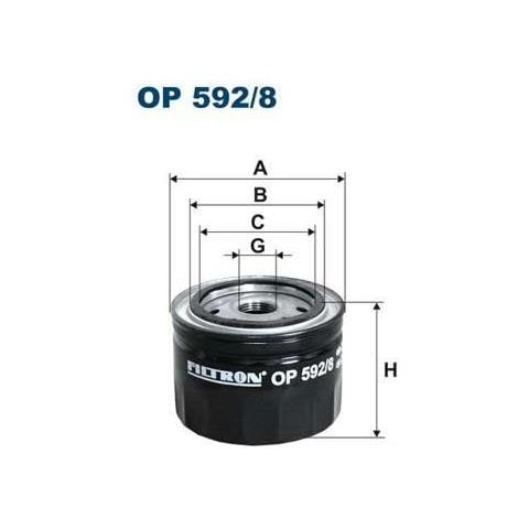Filtro Olio Op592 / 8 - Foto 1