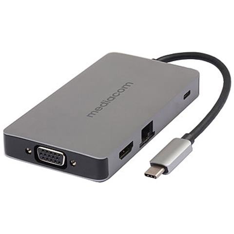 Docking Station Universale MD-C318 2x USB 3.0 / 1x USB-C / 2x HDMI + Power Delivery 100W - Foto 1