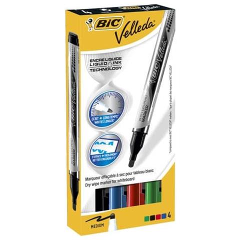 Marcatori Per Lavagne Bianche Velleda Liquid Ink Pocket Punta Conica 4,2 Mm Assortiti Astuccio Da 4 - 902094 - Foto 1