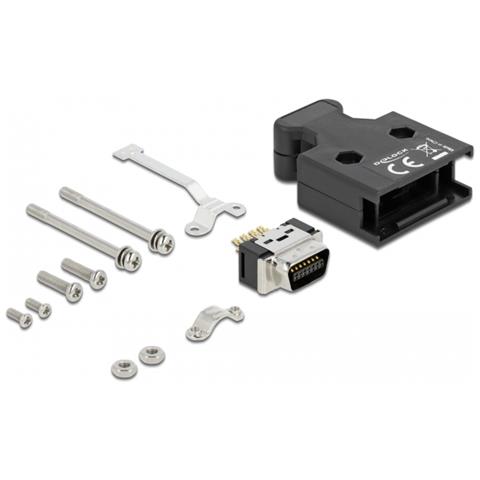 MDR maschile a 14 pin Collegamento saldato con custodia - Foto 1