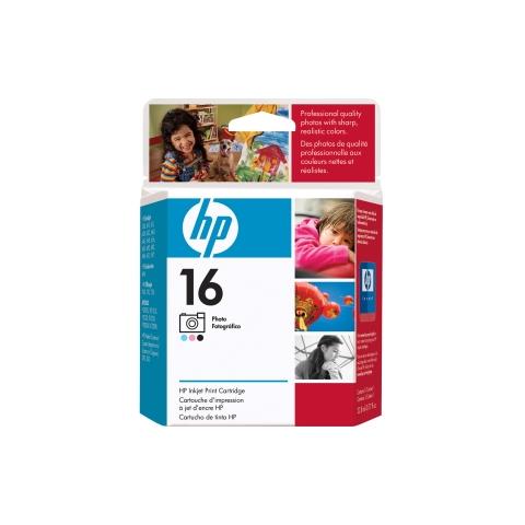 C1816AE Cartuccia Originale Magenta Chiara Ciano Chiaro Nero per Deskjet 350c / 630c / 632c / 640/640c Capacità 100 Pagine - Foto 1