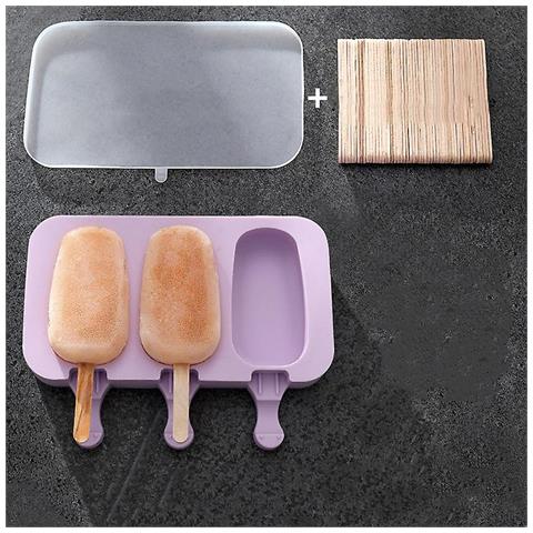 HTN Fai Da Te Fatta In Casa Simpatico Cartone Animato Gelato Stampo In Silicone Riutilizzabile Pittlerich Stampo (set 1-d)