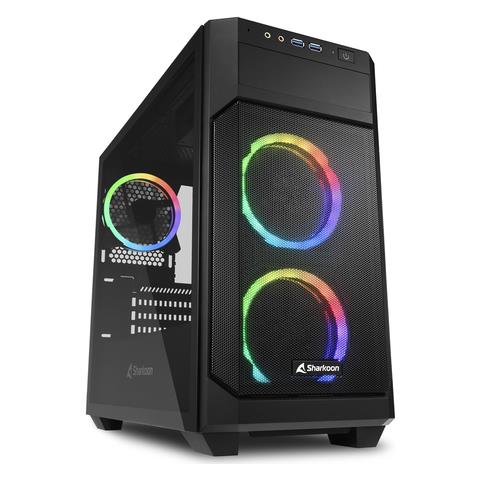 Case Micro-atx 2xusb 3.0, Vetro Temperato, 2x120mm Fan Front, 1x120mm Fan Rear, 4 Slot Espa - Foto 1