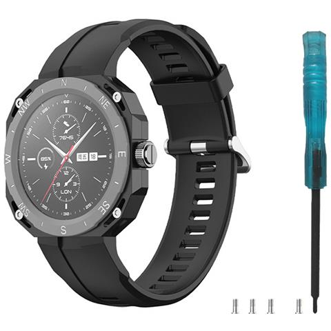 Cinturino Per Orologio In Silicone Black Huawei Watch Gt Cyber - Foto 2
