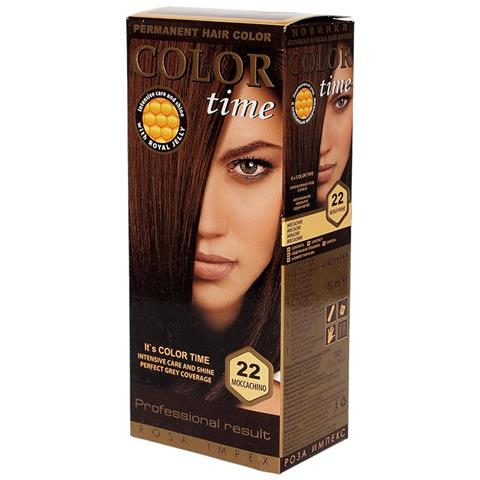 Tinta Per Capello N°22 Mocaccino ""color Time"" Con Pappa Reale E Vitamina C - Foto 1